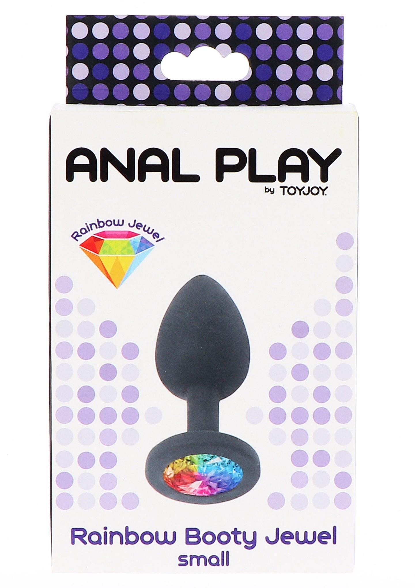 Plug anal ToyJoy cu piatră neagră 7 cm