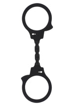 Cătușe flexibile din silicon ToyJoy, negre, 25 cm