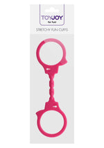 Cătușe elastice ToyJoy roz 25 cm
