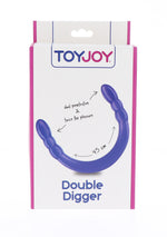 Dildo Dublu Digger ToyJoy Purple 45 cm