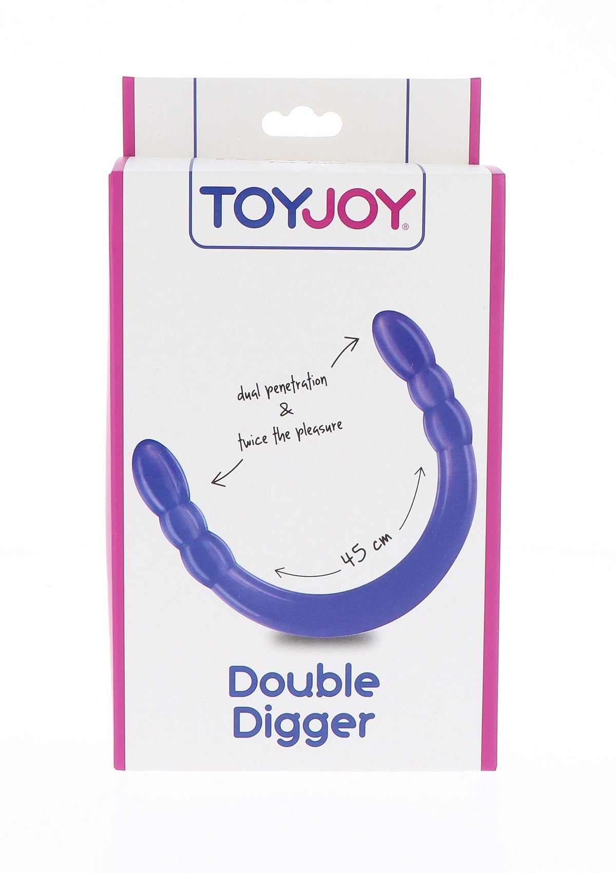 Dildo Dublu Digger ToyJoy Purple 45 cm