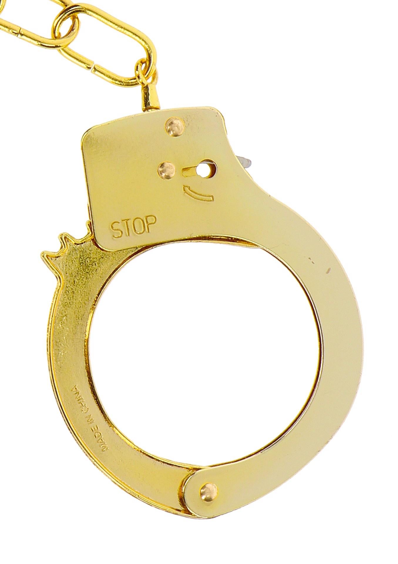 Cătușe metalice ToyJoy aurii 6 cm