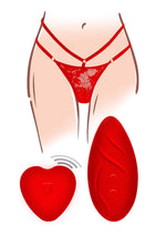 Vibrator ToyJoy Divine Panty cu telecomandă USB roșie