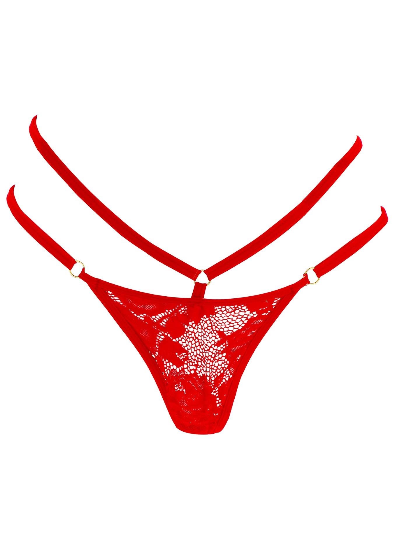Vibrator ToyJoy Divine Panty cu telecomandă USB roșie