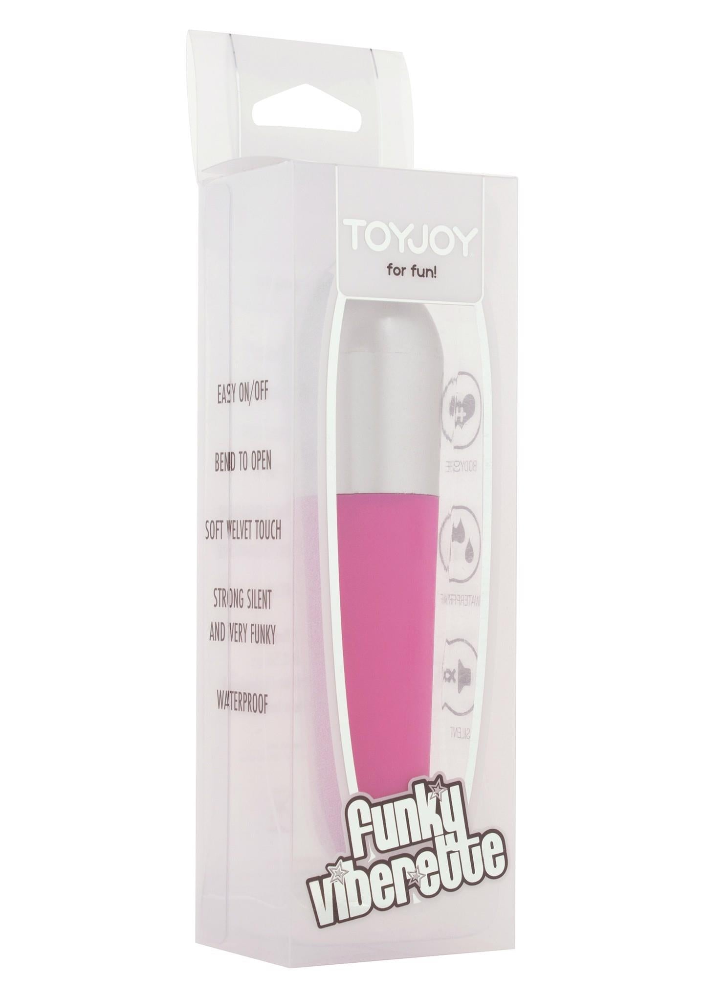 Vibrator mini ToyJoy Funky Viberette, mov, impermeabil