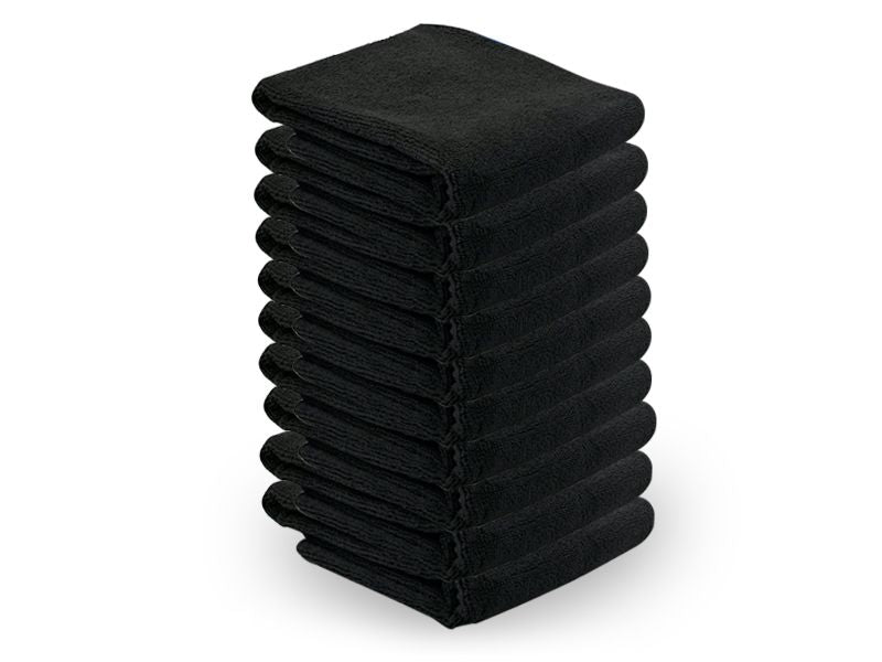 Prosop microfibră 73 x 40 cm 10 buc negru