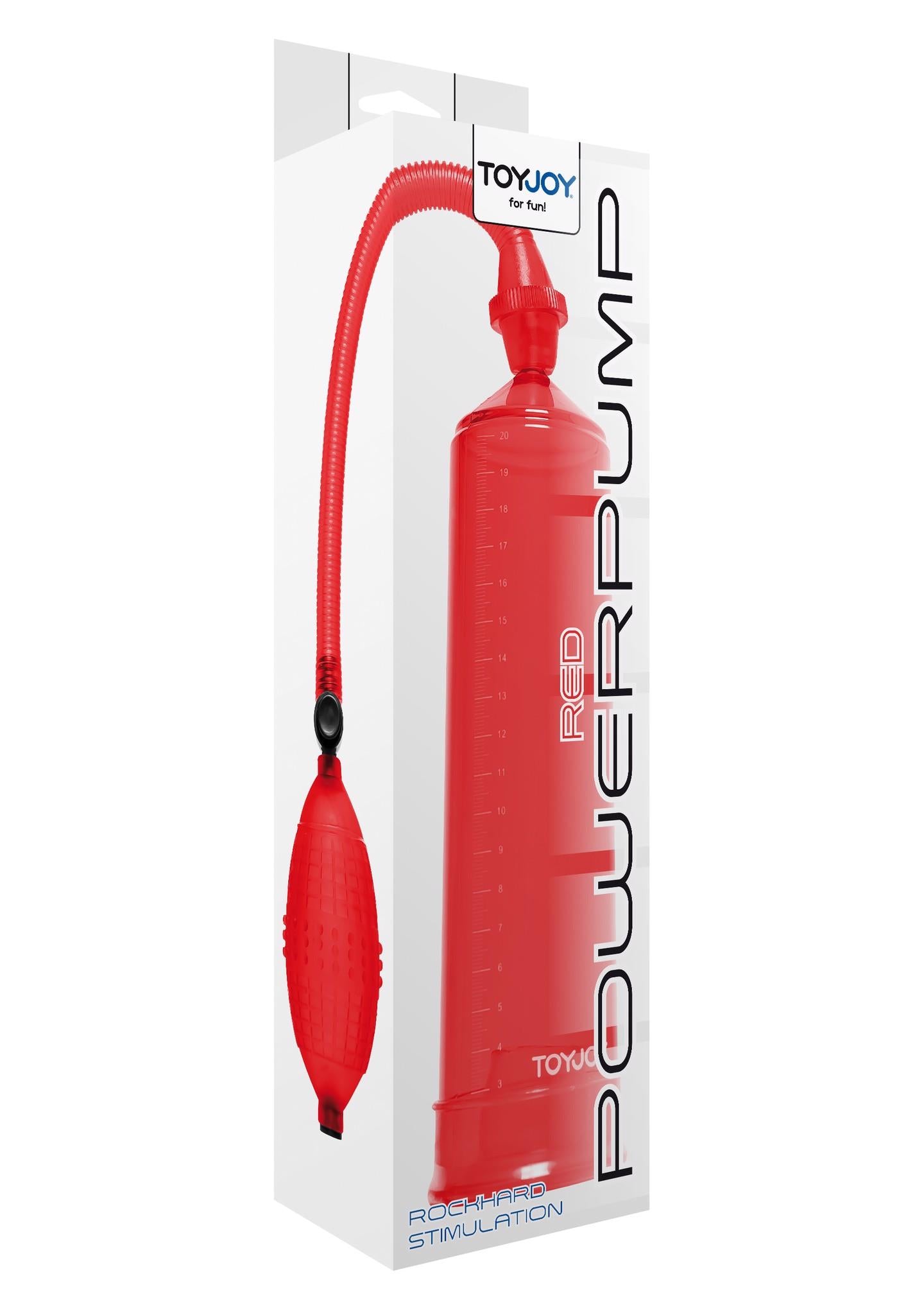 Pompă pentru penis ToyJoy Power Pump, roșie