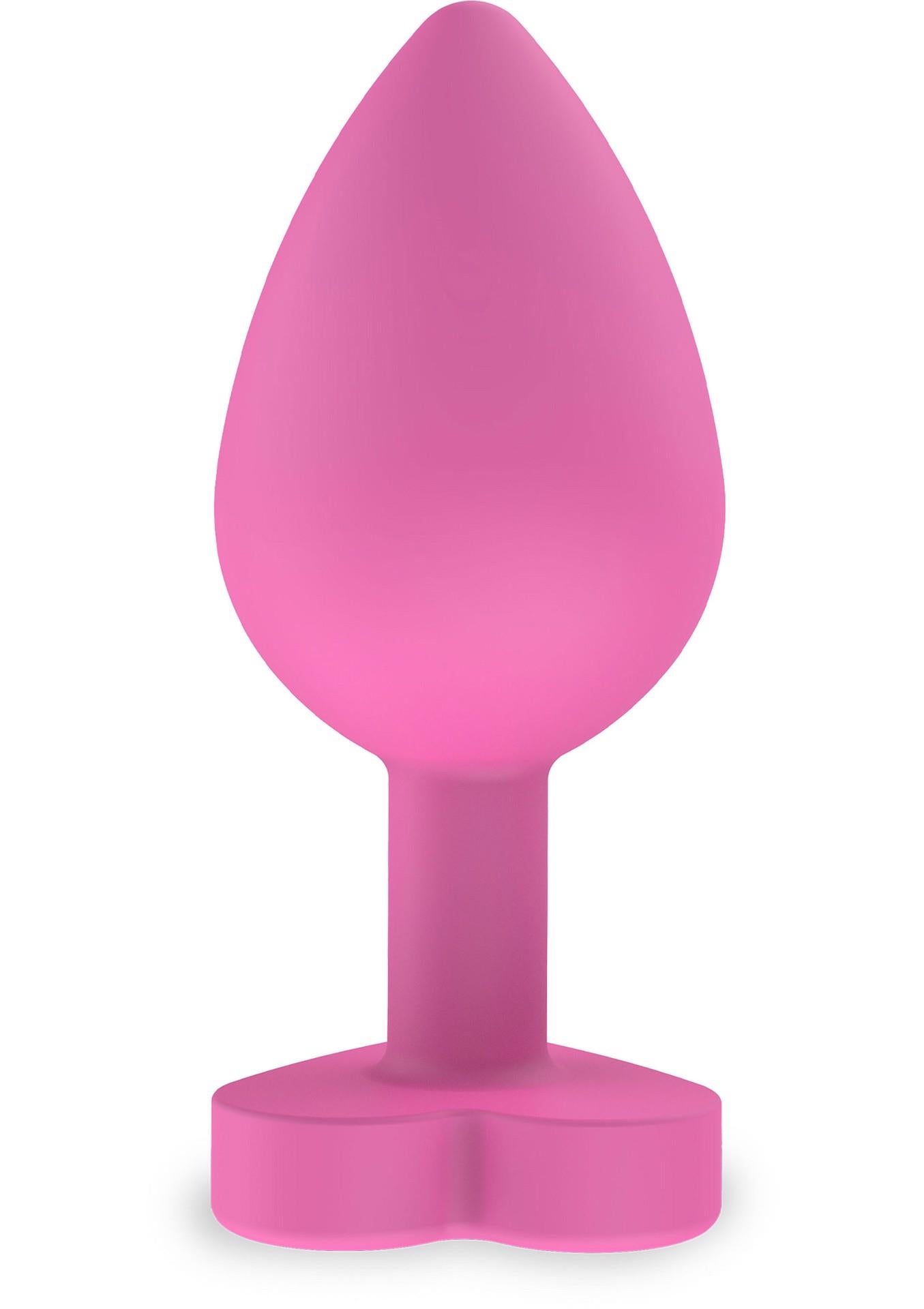 Plug anal din silicon Lets Fuck ToyJoy, roz, 8,5 cm