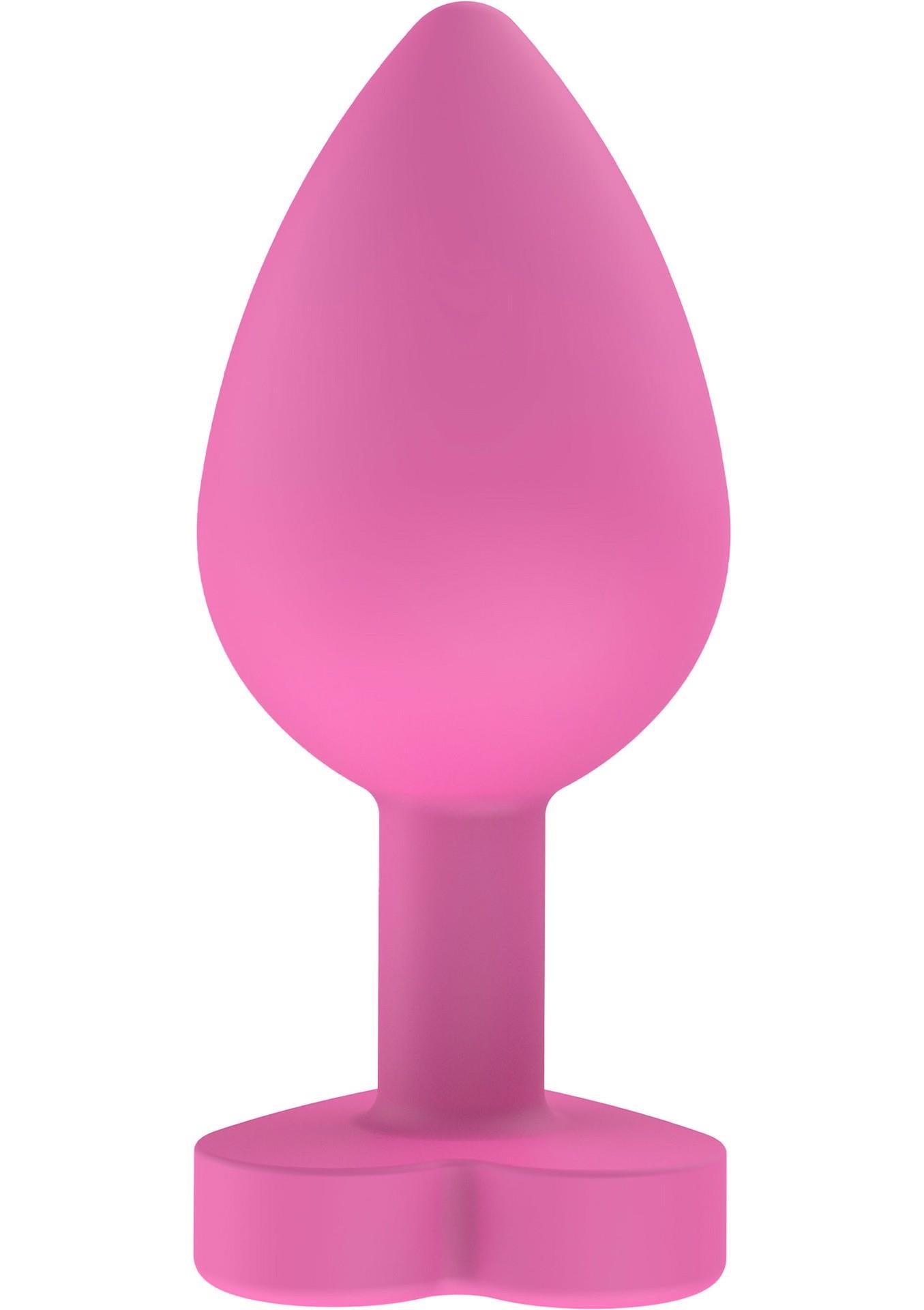 Plug anal din silicon Lets Fuck ToyJoy, roz, 8,5 cm