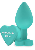 Dop anal din silicon Fundul tău e al meu ToyJoy verde 8,5 cm