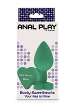 Dop anal din silicon Fundul tău e al meu ToyJoy verde 8,5 cm