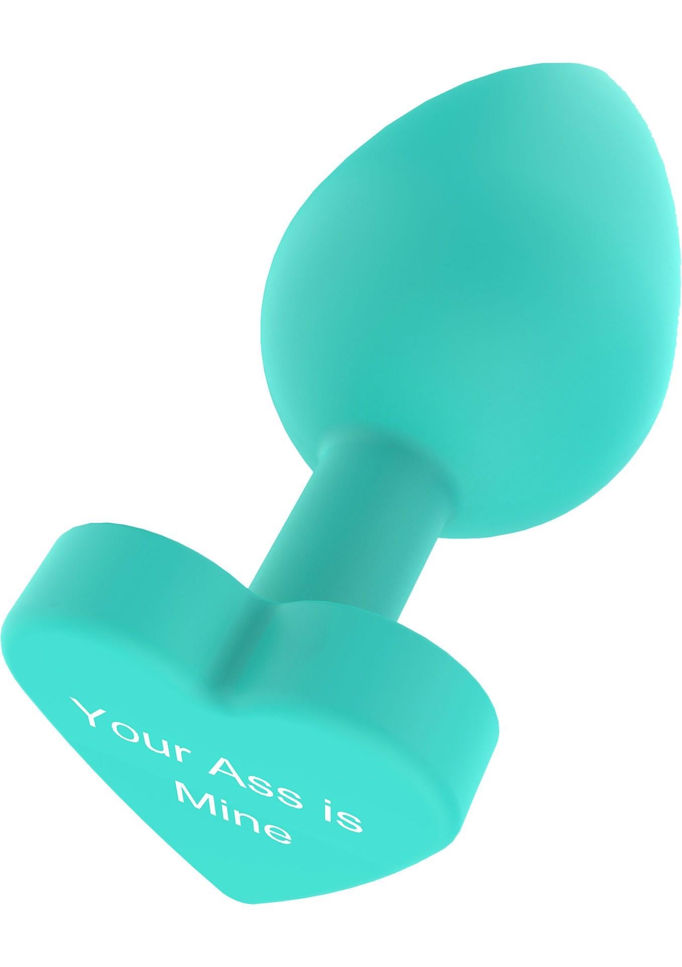 Dop anal din silicon Fundul tău e al meu ToyJoy verde 8,5 cm
