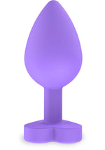 Plug anal din silicon Secret Entrance ToyJoy Violet 8,5 cm