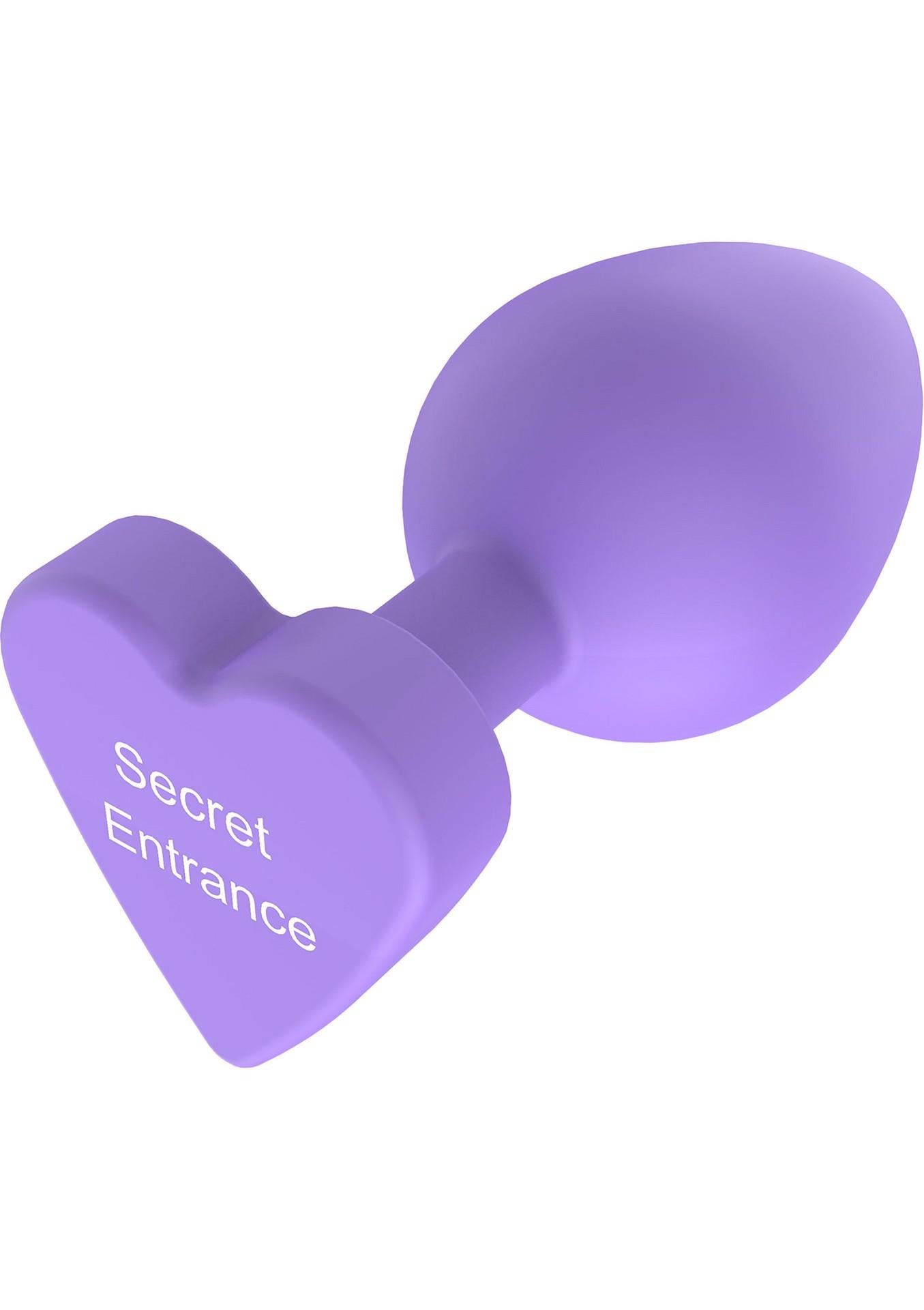 Plug anal din silicon Secret Entrance ToyJoy Violet 8,5 cm