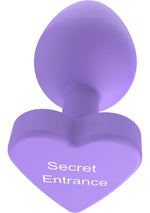 Plug anal din silicon Secret Entrance ToyJoy Violet 8,5 cm