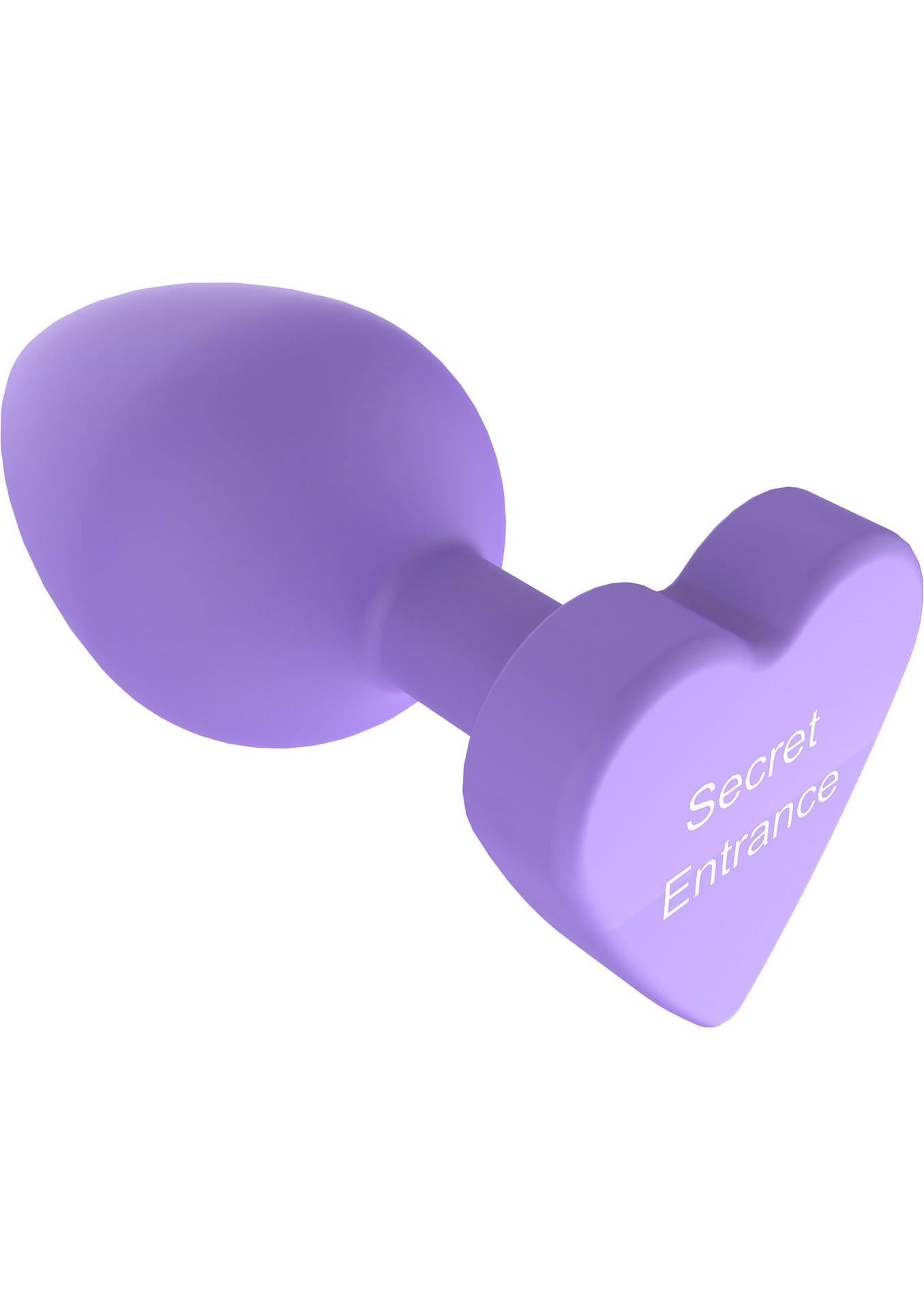Plug anal din silicon Secret Entrance ToyJoy Violet 8,5 cm