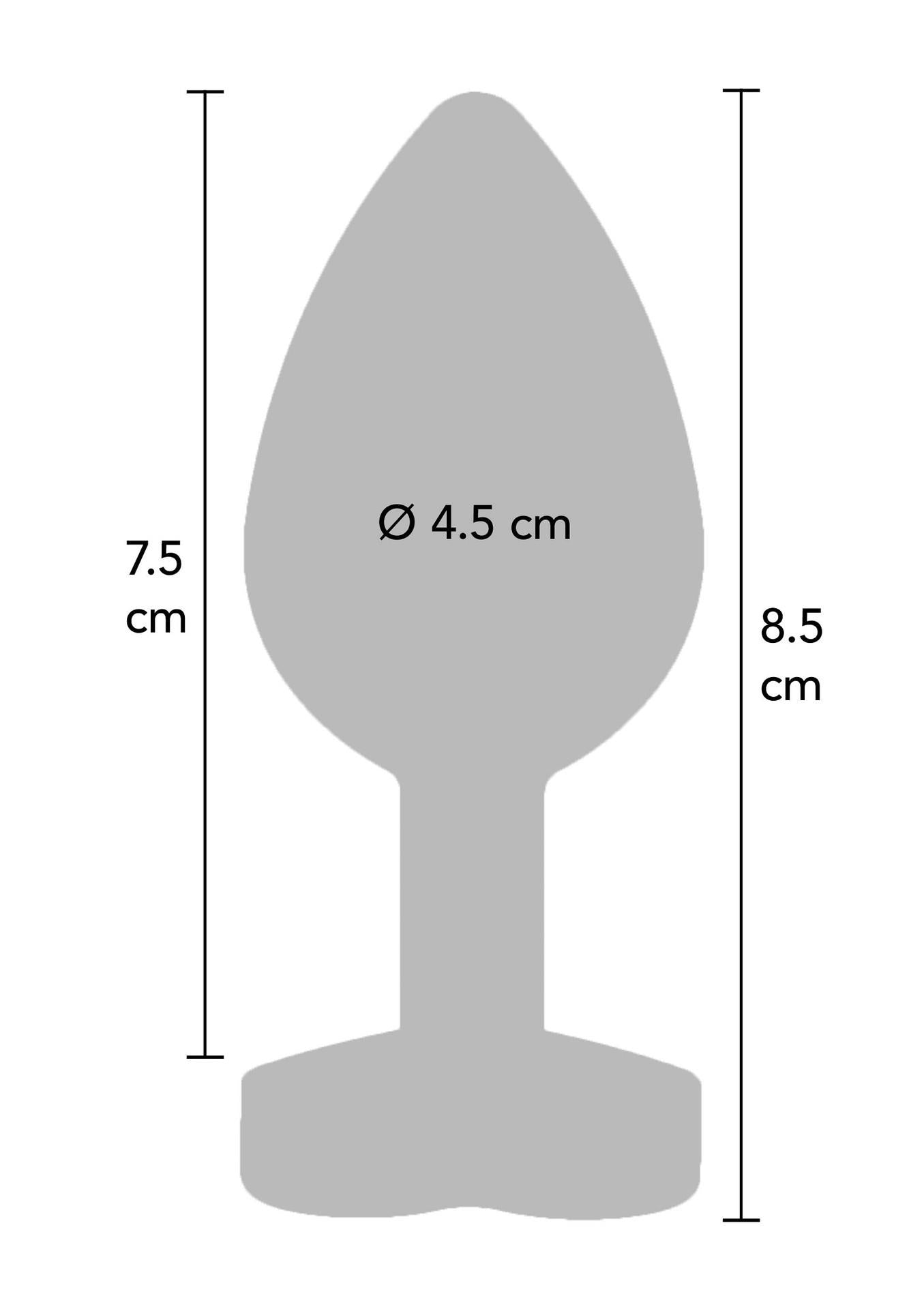 Plug anal din silicon Secret Entrance ToyJoy Violet 8,5 cm