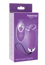 Ou vibrant din silicon ToyJoy, violet, cu telecomandă USB, 9 cm