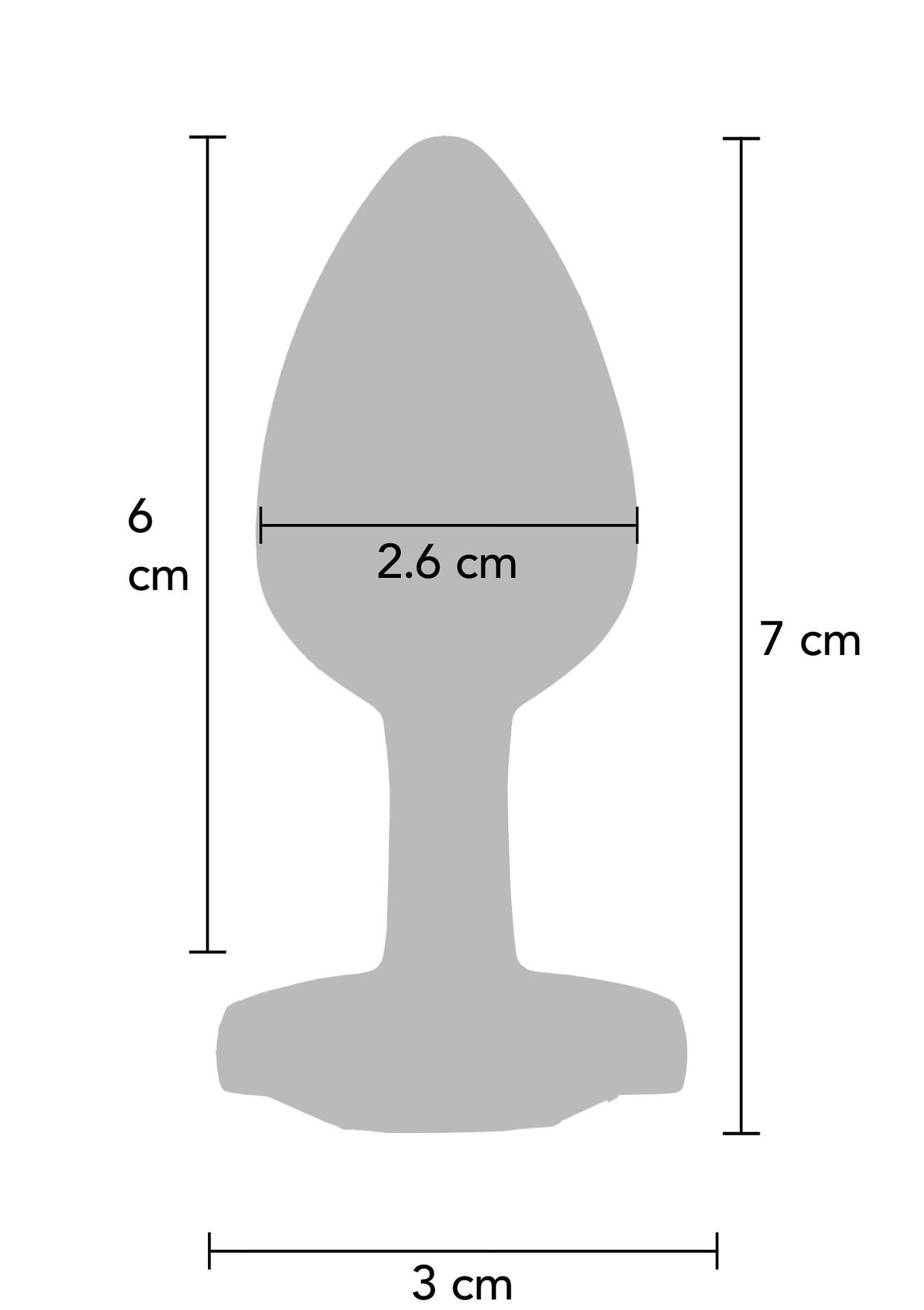 Dop anal din aluminiu ToyJoy Happiness Time To Shine 7 cm