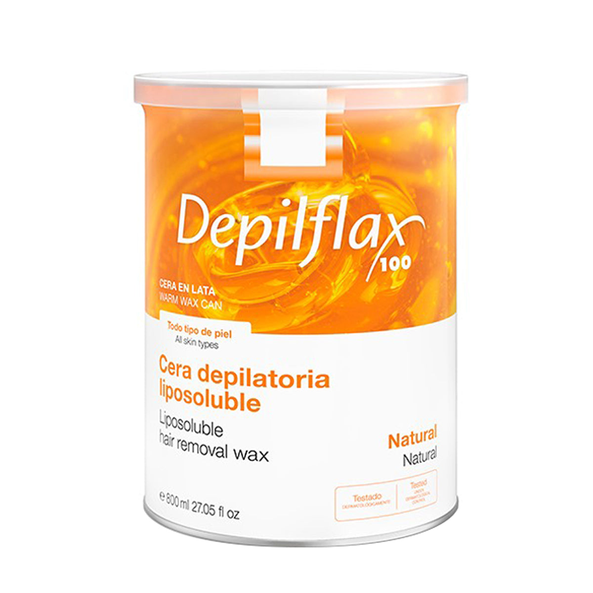 Ceară depilatoare Depilflax 100, cutie naturală, 800 ml
