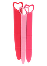 Dilatatoare vaginale din silicon Mae B roz, 3 buc., 21 cm