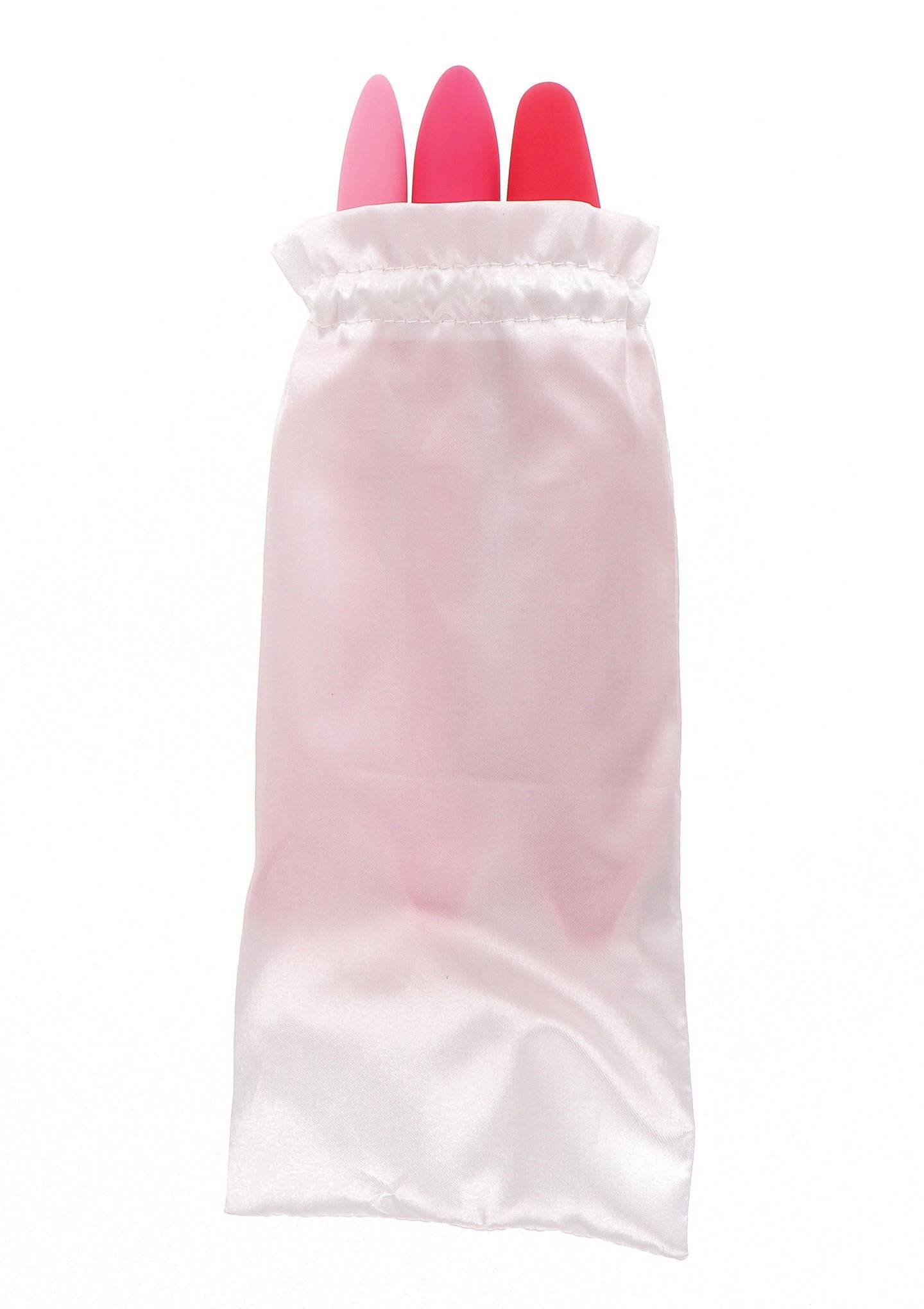 Dilatatoare vaginale din silicon Mae B roz, 3 buc., 21 cm