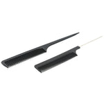 Set piepteni profesionali pentru coafat, Flippy, 10 bucati, PP + Otel inoxidabil, 18,5–22 cm, Rezistenti la caldura,