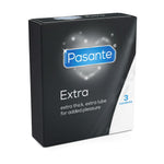 Prezervative lubrifiate extra groase Pasante, 3 bucăți