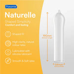 Prezervative lubrifiate Pasante Naturelle fără spermicid, 3 bucăți