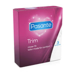 Prezervative Pasante Trim mai înguste 49 mm 3 bucăți