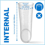 Prezervative interne transparente fără latex Pasante, 3 bucăți