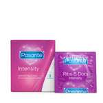 Prezervative Pasante Ribs Dots Intensity 3 buc.