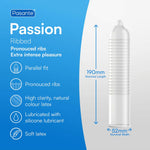 Prezervative Pasante Ribbed Passion 12 bucăți