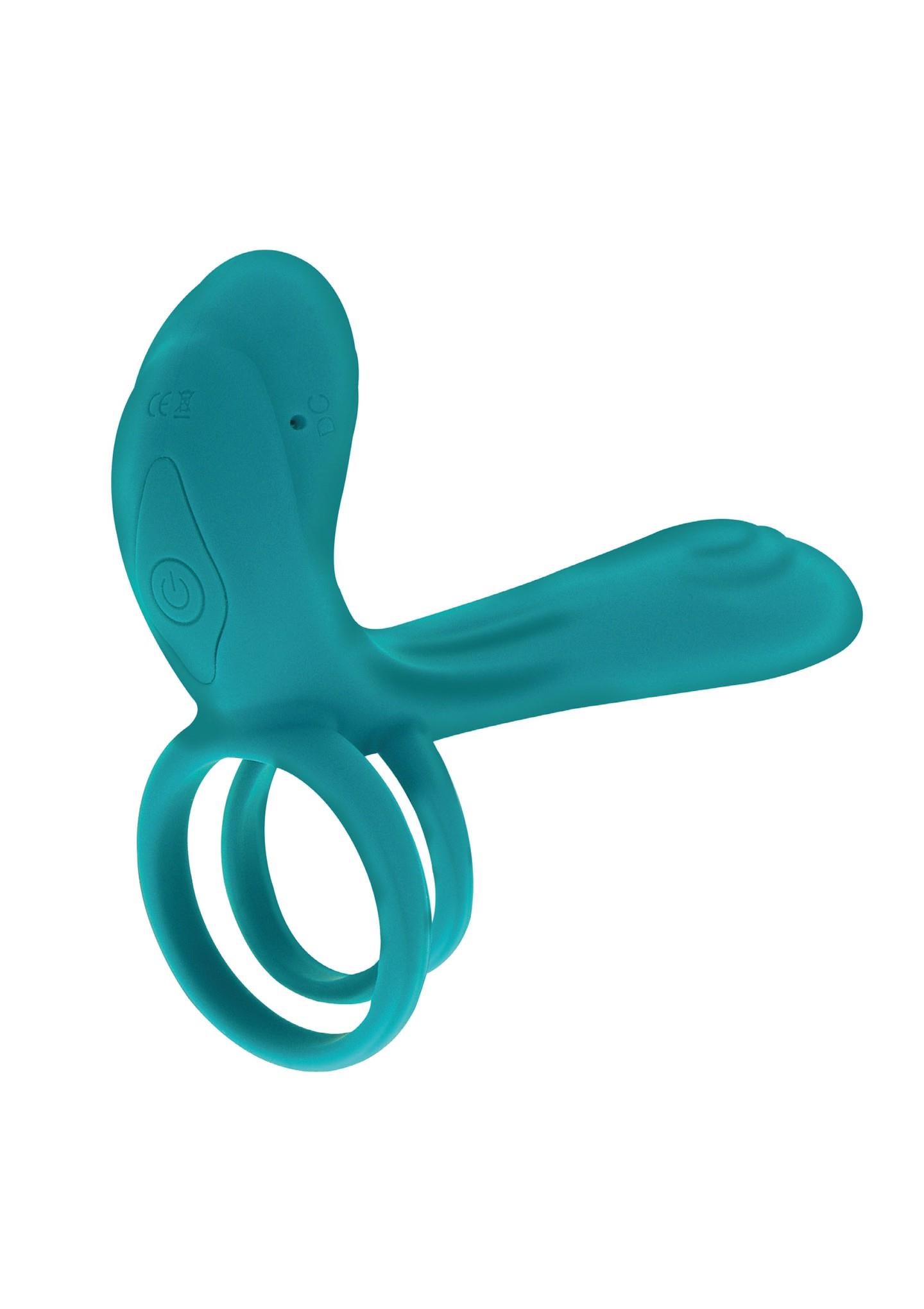 Inel vibrator verde pentru cupluri