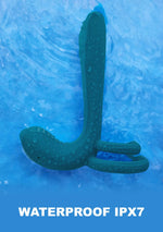 Inel vibrator verde pentru cupluri