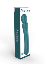 Masaj vibrator curbat XOCOON verde 27 cm