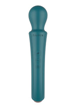 Masaj vibrator curbat XOCOON verde 27 cm