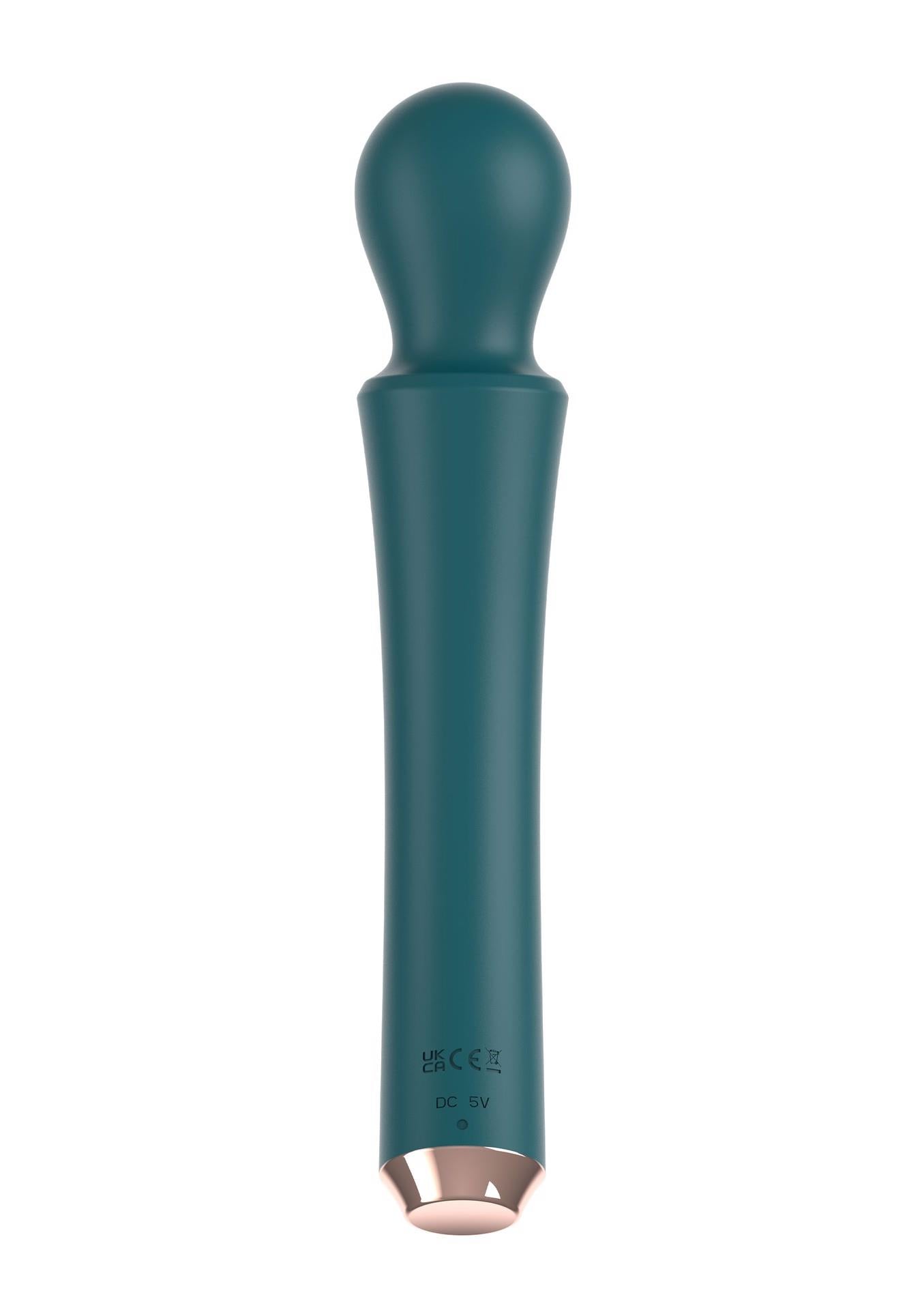 Masaj vibrator curbat XOCOON verde 27 cm