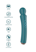 Masaj vibrator curbat XOCOON verde 27 cm
