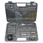 Set Scule Profesionale, Flippy, Set 111 buc, Accesorii Multifunctionale pentru Gaurire si Insurubare, Burghie Lemn,