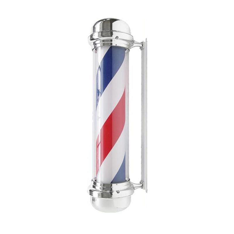 Lampă de tavan iluminată cu stâlp, frizerie, BB-02, argintiu, mare