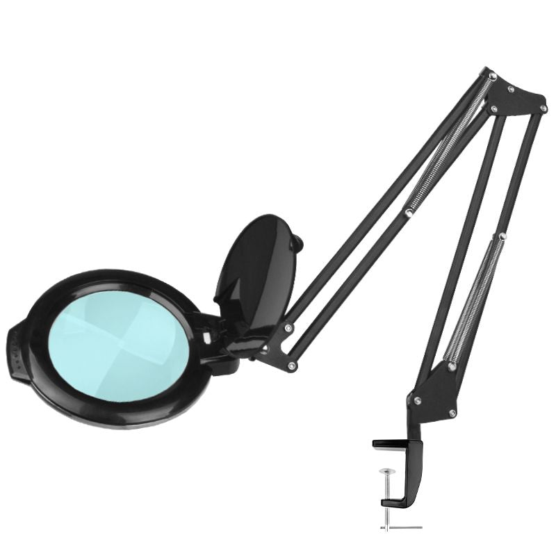 Lampă cu lupă LED neagră Glow Moonlight 8013/6" pentru masă