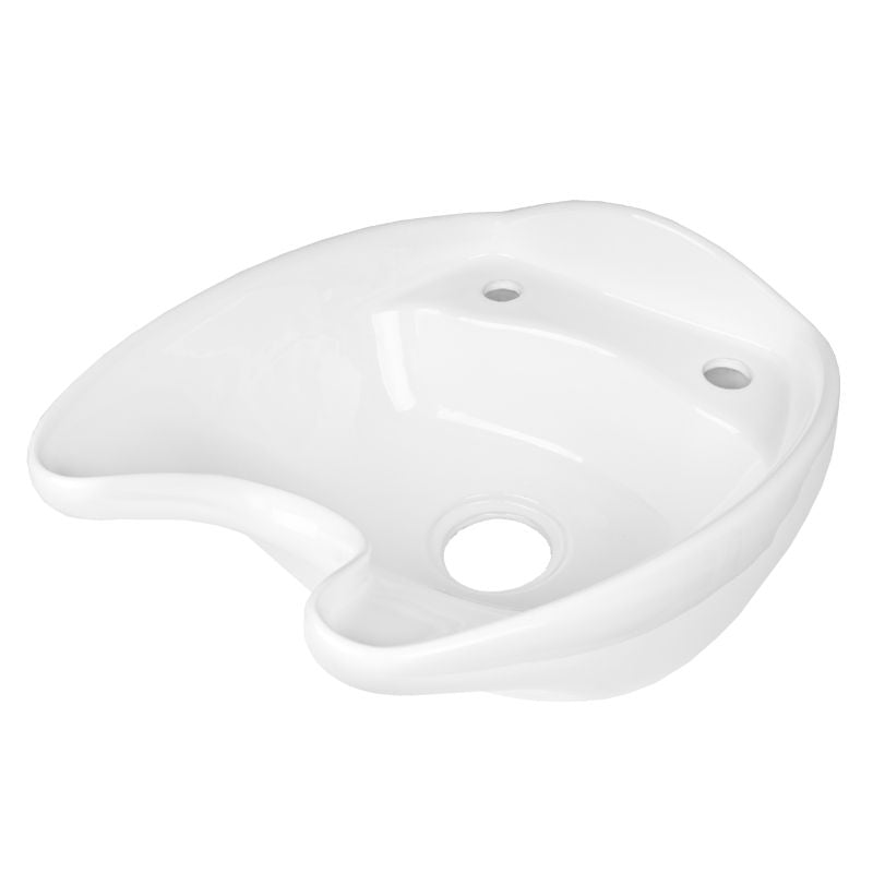 Bol ceramic pentru lavoar de coafură Gabbiano, alb