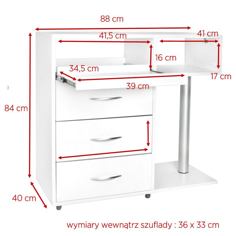 Asistent unitate podologică Y-300 alb