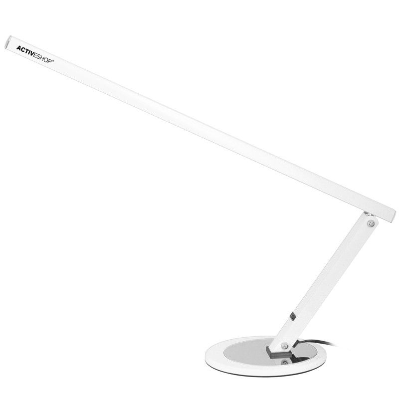Lampă de birou LED subțire, albă
