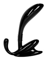 Aparat de masaj curbat pentru prostată Calexotics, negru, 11,5 cm