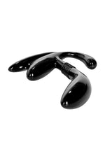 Aparat de masaj curbat pentru prostată Calexotics, negru, 11,5 cm