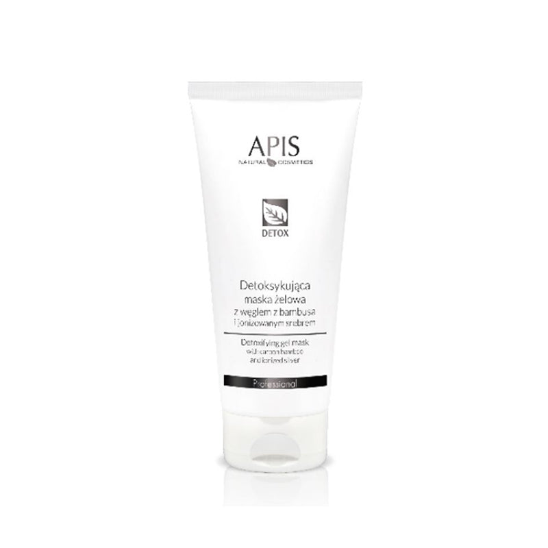Mască gel detoxifiantă Apis cu cărbune de bambus și argint ionizat 200 ml