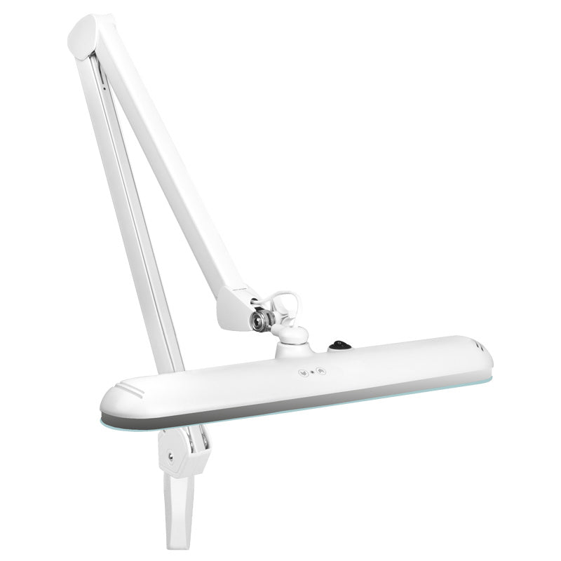 Lampă de atelier LED Elegante 801-l cu intensitate luminoasă reglabilă, albă