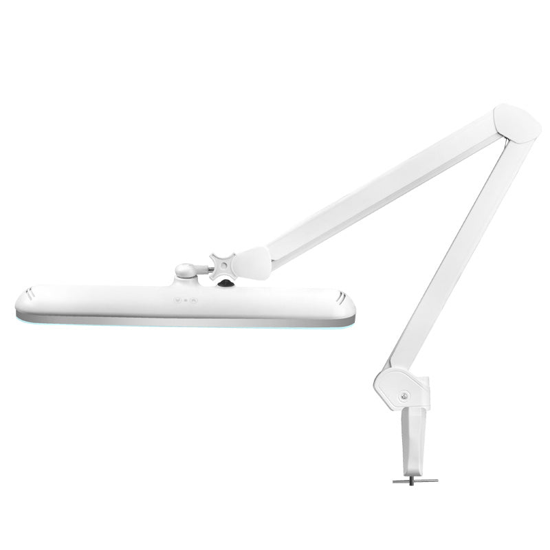 Lampă de atelier LED Elegante 801-l cu intensitate luminoasă reglabilă, albă